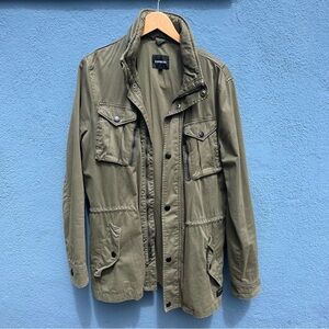Express Green Military Field Jacket